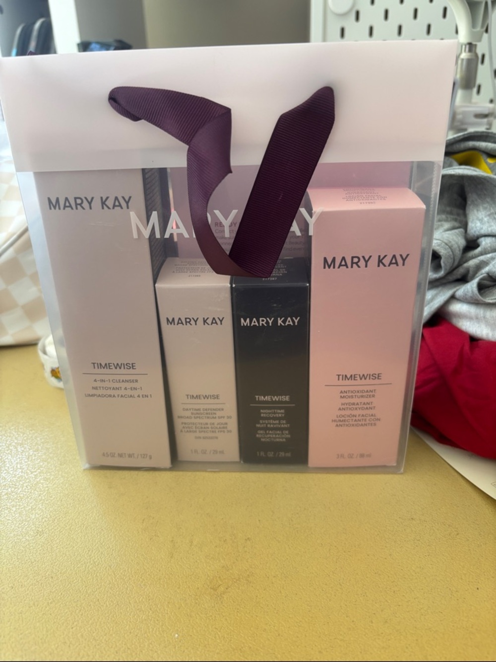 Mary Kay Timewise Skincare Set - Pink, Black & Purple Accents